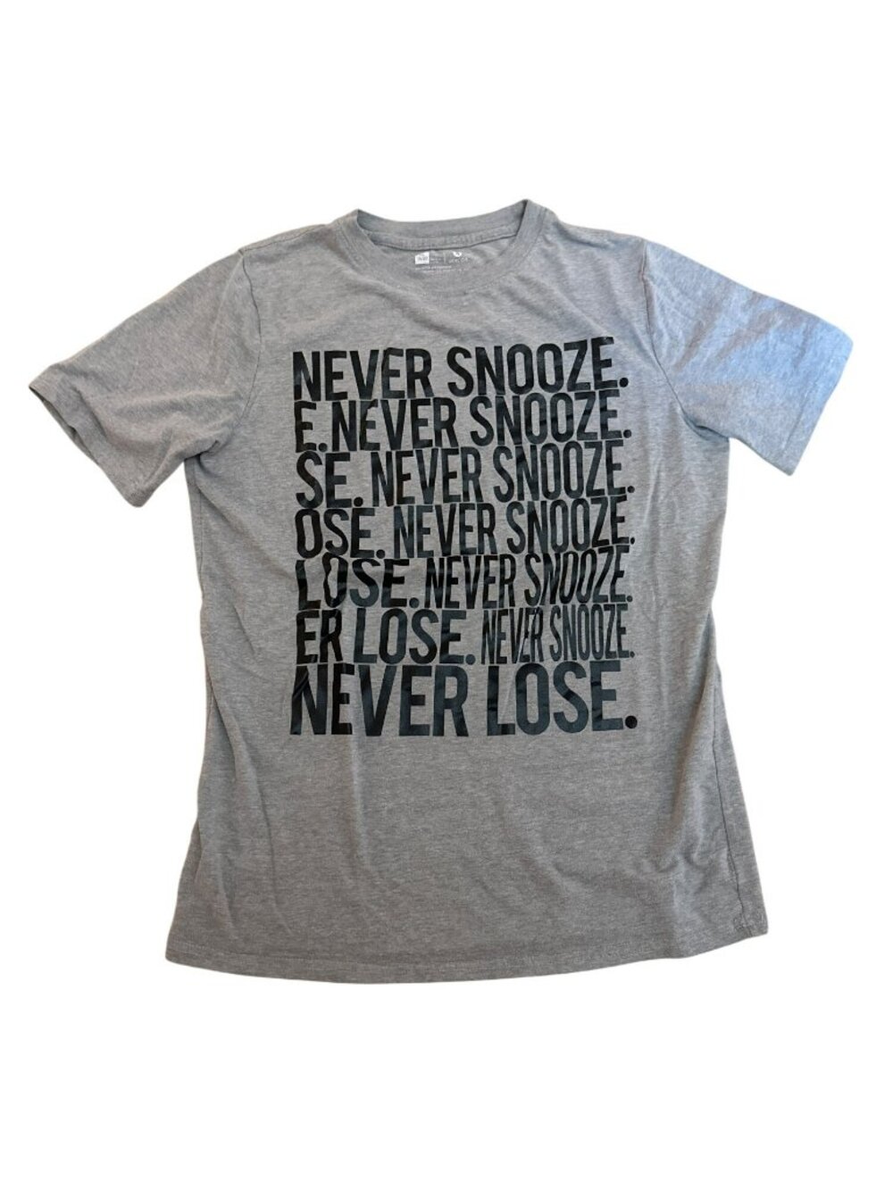 Xersion Women's XL Top T-Shirt Tee Never Snooze Never Lose Athleisure Casual